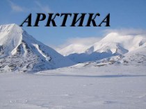 Презентация к уроку географии Арктика- фасад России