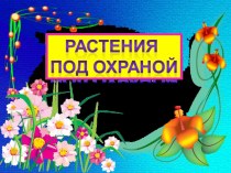 Презентация по окружающему миру на тему Растения под охраной (2 класс)