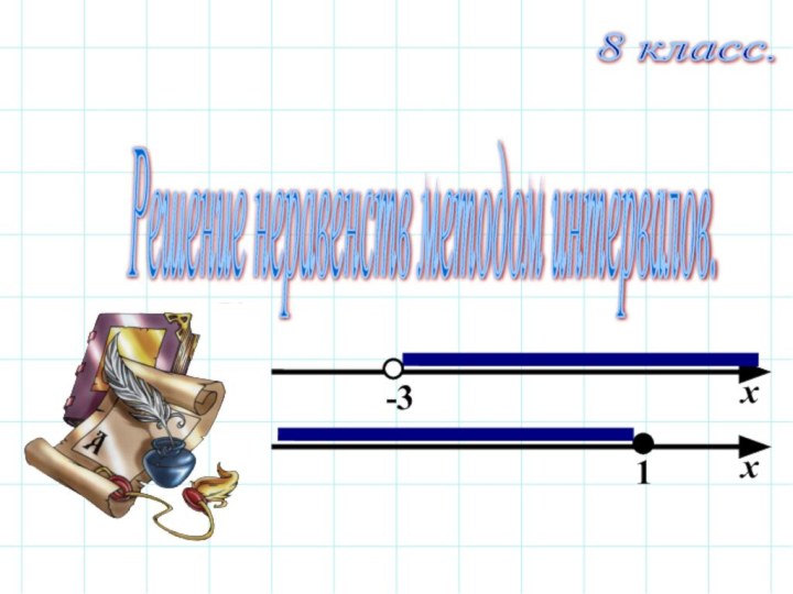 Решение неравенств методом интервалов. 8 класс. хх-31