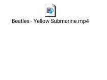 The Beatles. Yellow submarine.