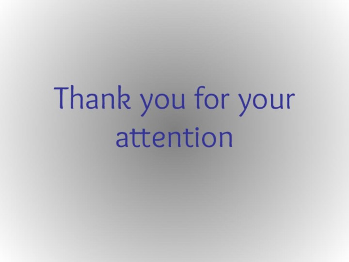 Thank you for your attention