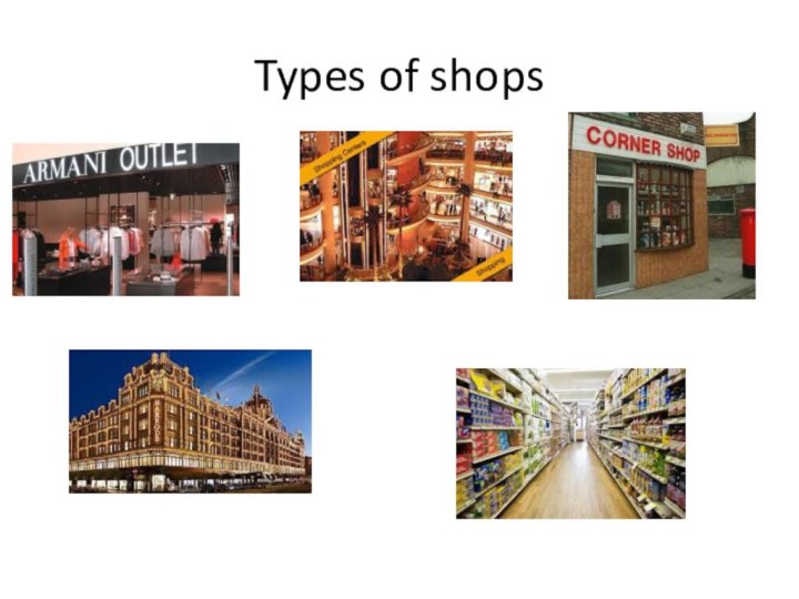 Types of shops