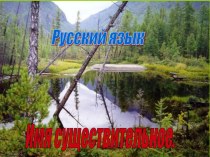 Презентация к уроку русского языка Имя существительное. Обобщение (4 класс)