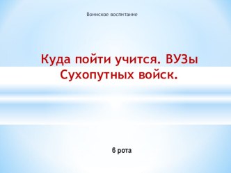 Презентация по военной подготовке