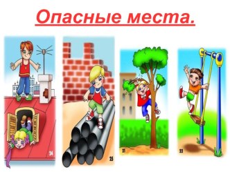 Презентация Опасные места классный час