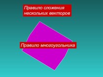 Презентация по геометрии на тему Сумма нескольких векторов (9 класс)