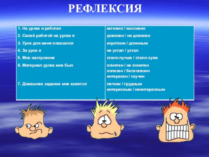 РЕФЛЕКСИЯ