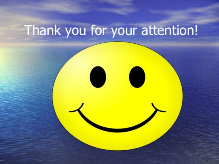 Thank you for your attention!