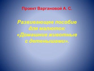 Презентация для детей ясельного возраста