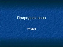 Презентация по окружающему миру тема Тундра