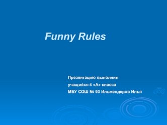 Funny Rules