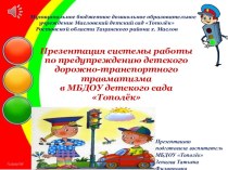 Презентация системы работы по предупреждению детского дорожно-транспортного травматизма