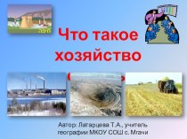 Презентация по географии на тему Что такое хозяйство страны? (8 класс)