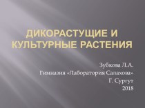 Презентация по окружающему миру на тему Дикорастущие и культурные растения