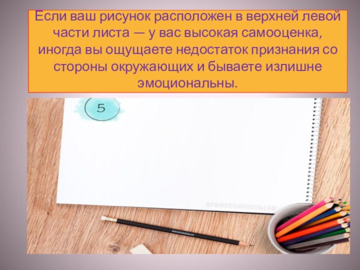 Если ваш рисунок расположен в верхней левой части листа — у вас