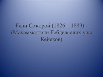 Презентация по творчеству Г.Сокрой