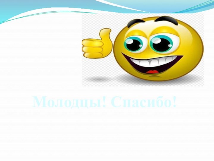 Молодцы! Спасибо!