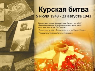 Курская битва 5 июля 1943 - 23 августа 1943