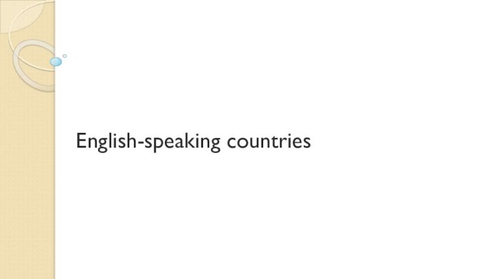 English-speaking countries