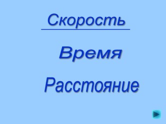 Презентация по математике для учащихся коррекционной школы 8 вида на тему:  Решение задач. Скорость время расстояние.