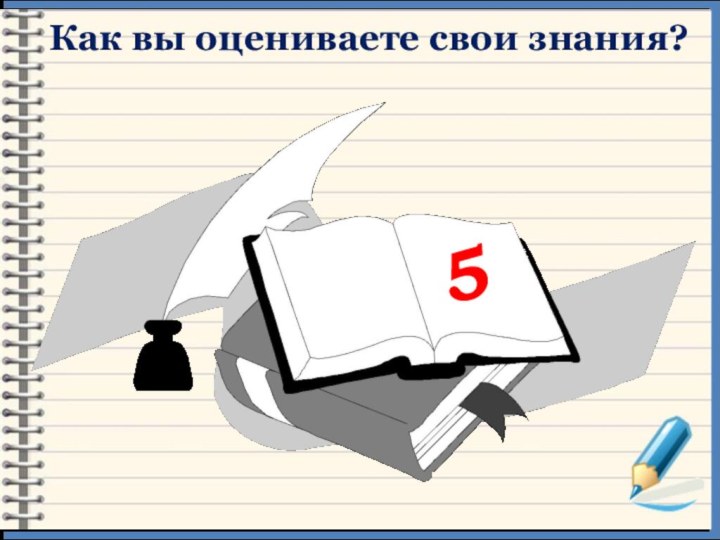 5Как вы оцениваете свои знания?