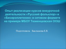 Презентация по сетевому взаимодействию школ