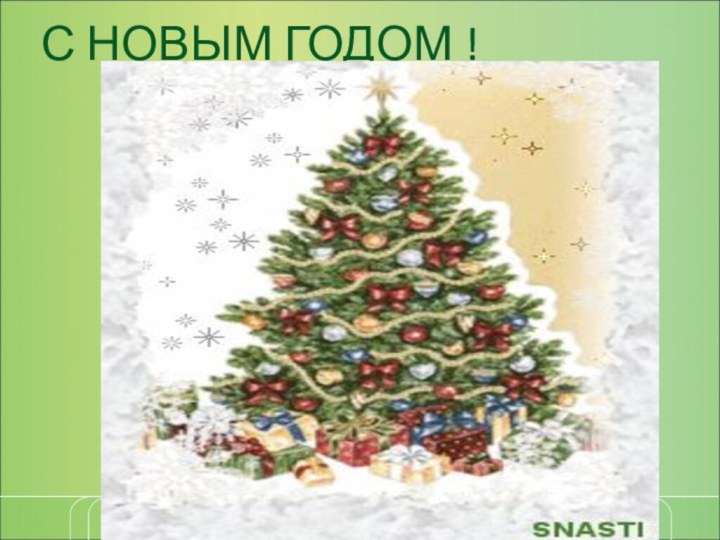 С НОВЫМ ГОДОМ !