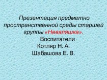 Презентация РППС в группе