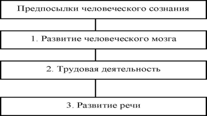 Условия возникновения сознания человека