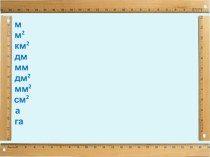 Презентация к уроку Единицы площади математика 4 класс