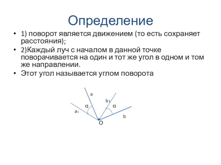 Поворот геометрия 8 класс рисунки