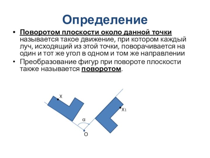 Поворот геометрия 8 класс рисунки