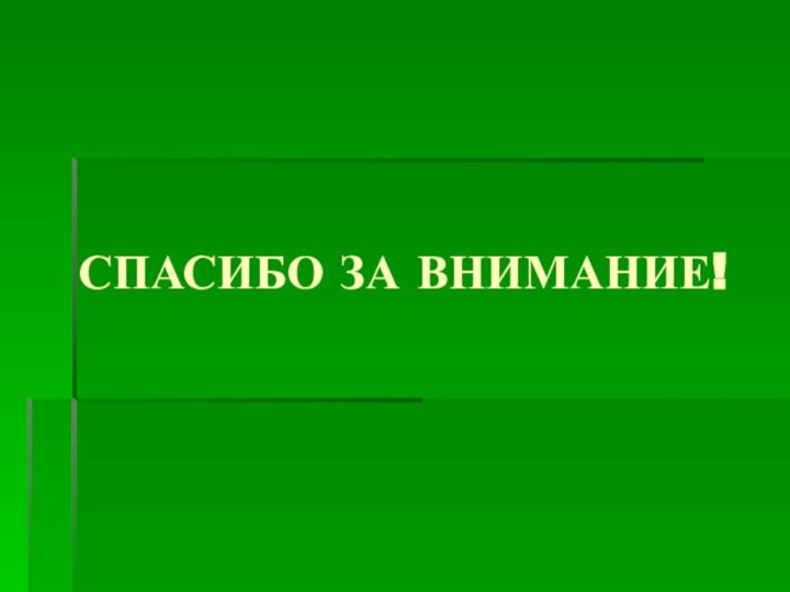 СПАСИБО ЗА ВНИМАНИЕ!