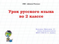 Презентация по русскому языку на тему Обобщение знаний об имени существительном (2 класс)