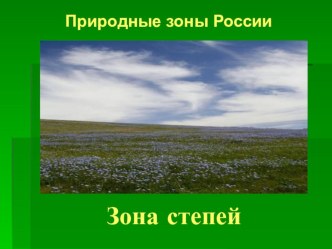 Презентация по окружающему миру Зона степей (4 класс)