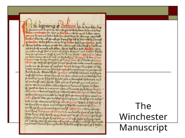 The Winchester Manuscript