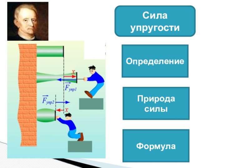 Сила упругостиФормулаПрирода силыОпределение