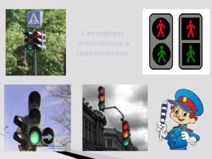 Светофоры пешеходные и транспортные