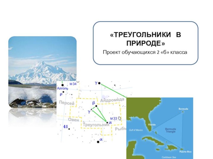 «ТРЕУГОЛЬНИКИ  В ПРИРОДЕ»Проект обучающихся 2 «б» класса