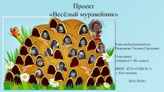 Проект классного руководителя Веселый Муравейник