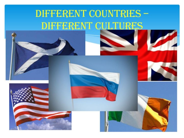 DIFFERENT COUNTRIES – DIFFERENT CULTURES
