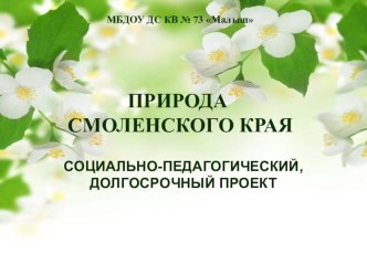 Социально-педагогический проект Природа Смоленского края