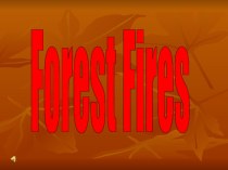 Презентация по английскому языку по теме Лесные пожары