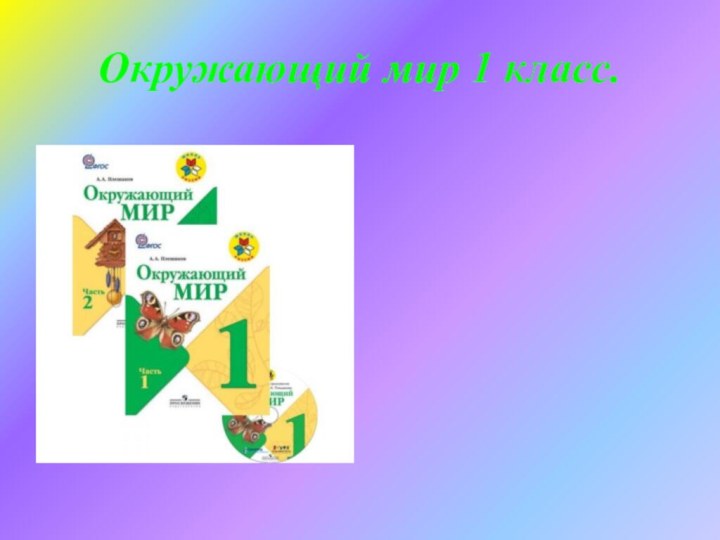 Окружающий мир 1 класс.