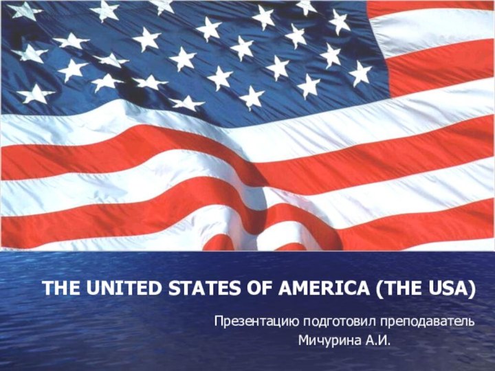 Презентацию подготовил преподавательМичурина А.И.THE UNITED STATES OF AMERICA (THE USA)