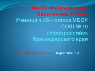 Проектная работа по кубановедению