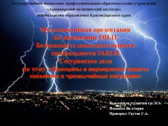 Презентация по БЖД на тему Принципы и мероприятия защиты населения в чрезвычайных ситуациях