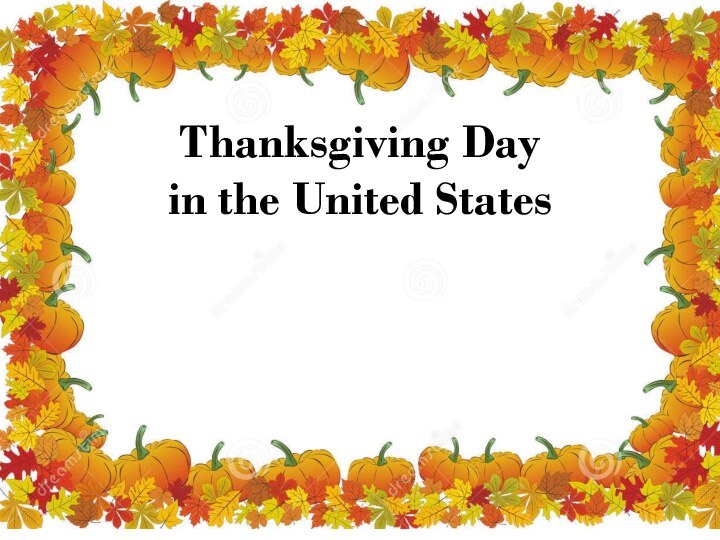 Thanksgiving Day  in the United States