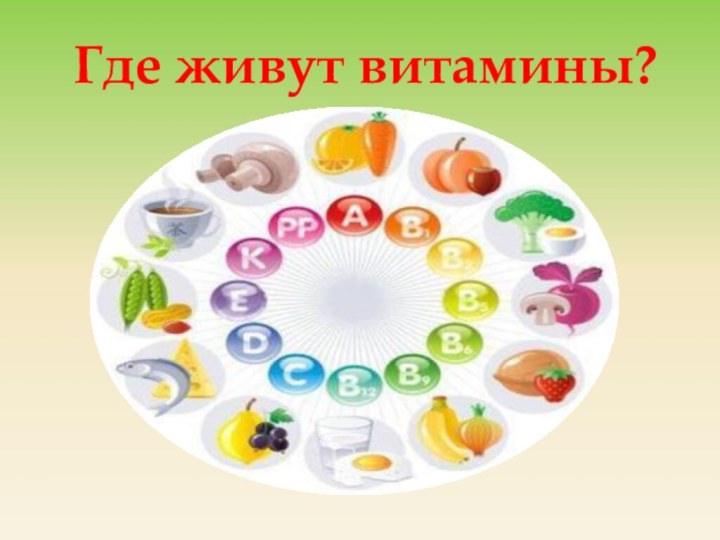 Где живут витамины?