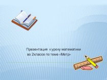 Презентация по математике 2 класс Метр